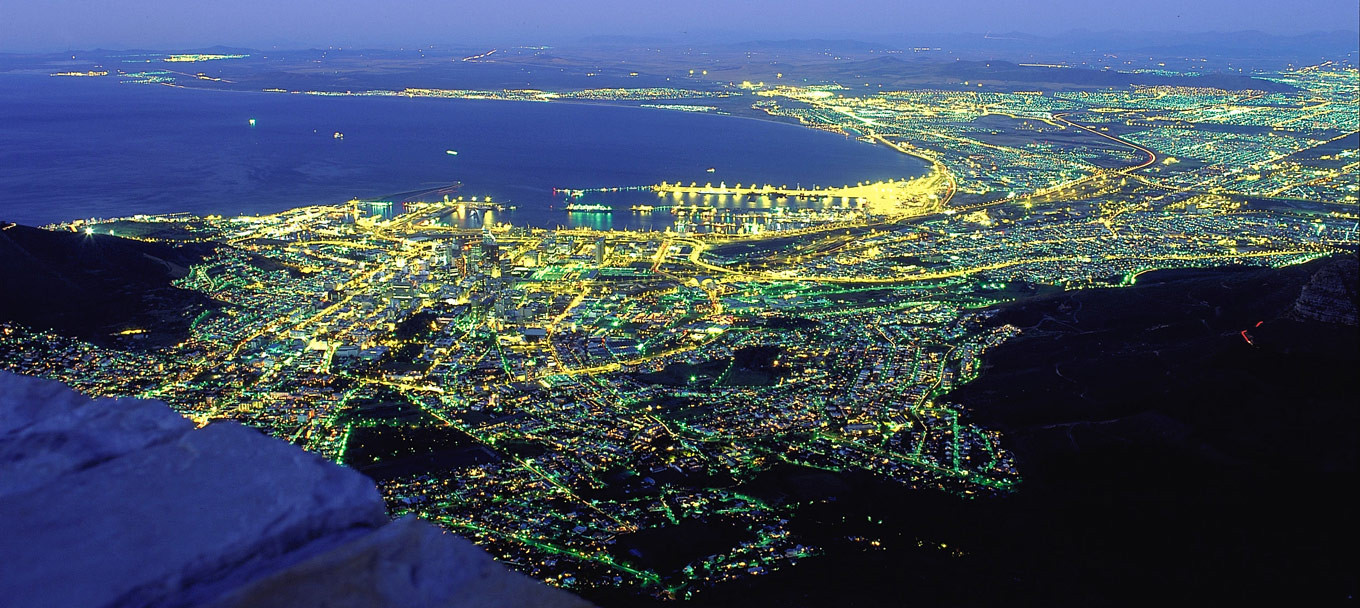 Cidade do Cabo a noite